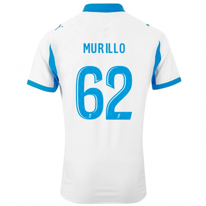 Danxen Criança Camisola Amir Murillo #62 Branco Azul Celeste Principal 2025/26 Camisa Brasil