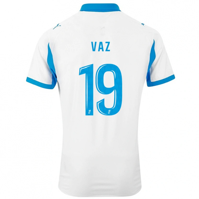 Danxen Criança Camisola Robinio Vaz #19 Branco Azul Celeste Principal 2025/26 Camisa Brasil