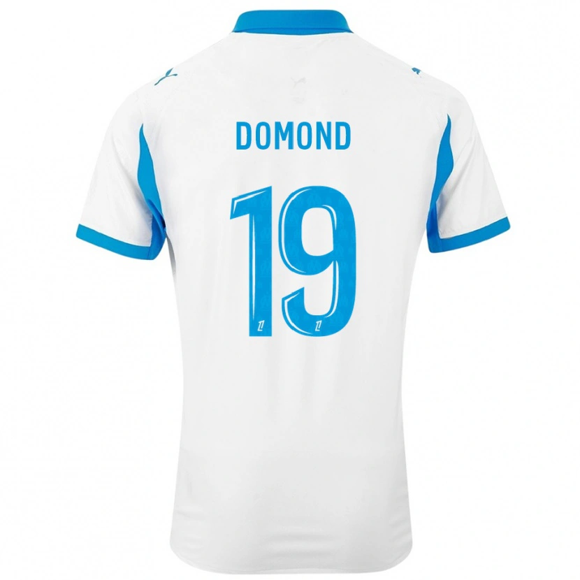 Danxen Criança Camisola Chelsea Domond #19 Branco Azul Celeste Principal 2025/26 Camisa Brasil