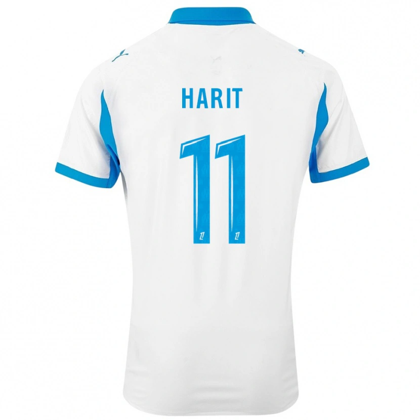 Danxen Criança Camisola Amine Harit #11 Branco Azul Celeste Principal 2025/26 Camisa Brasil