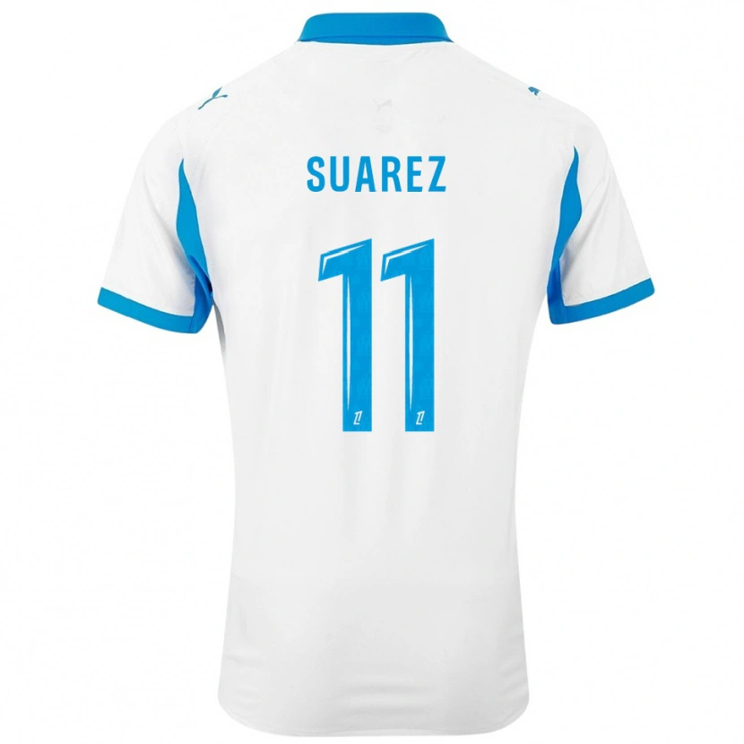 Danxen Criança Camisola Luis Suarez #11 Branco Azul Celeste Principal 2025/26 Camisa Brasil