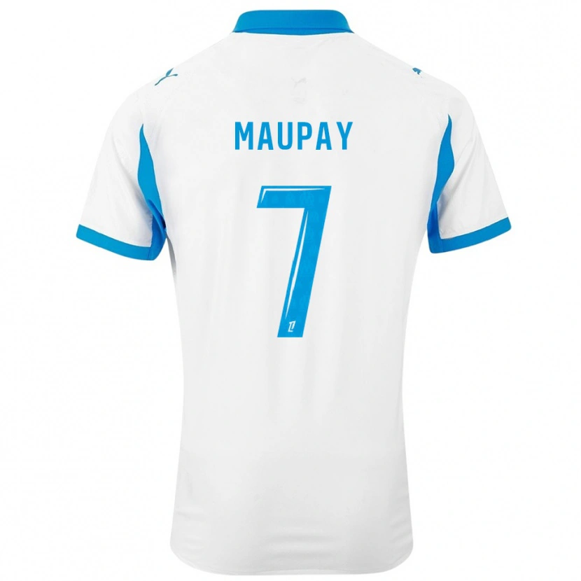 Danxen Criança Camisola Neal Maupay #7 Branco Azul Celeste Principal 2025/26 Camisa Brasil