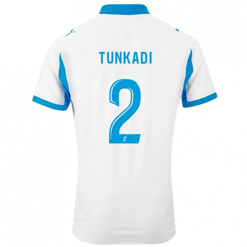 Danxen Criança Camisola Alexandre Tunkadi #2 Branco Azul Celeste Principal 2025/26 Camisa Brasil