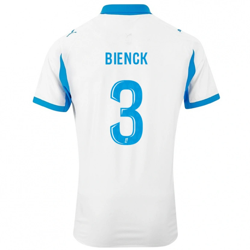Danxen Criança Camisola Felix Bienck #3 Branco Azul Celeste Principal 2025/26 Camisa Brasil