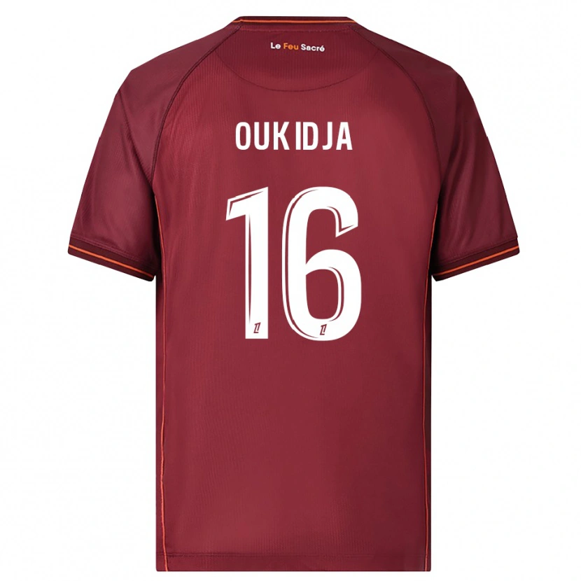 Danxen Criança Camisola Alexandre Oukidja #16 Borgonha Branco Principal 2025/26 Camisa Brasil