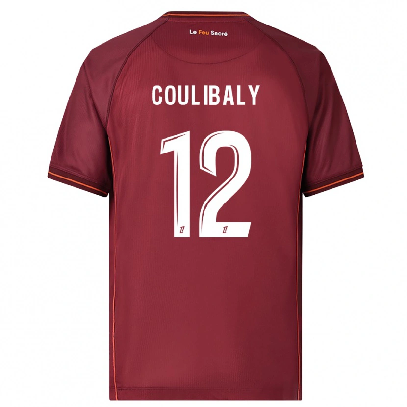 Danxen Criança Camisola Kady Coulibaly #12 Borgonha Branco Principal 2025/26 Camisa Brasil