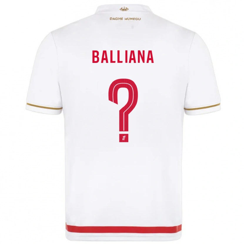 Danxen Criança Camisola David Balliana #0 Vermelho Branco Principal 2025/26 Camisa Brasil