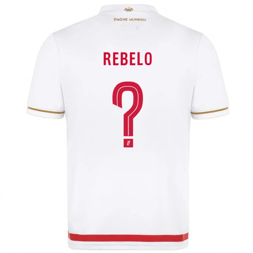 Danxen Criança Camisola Tiago Rebelo #0 Vermelho Branco Principal 2025/26 Camisa Brasil