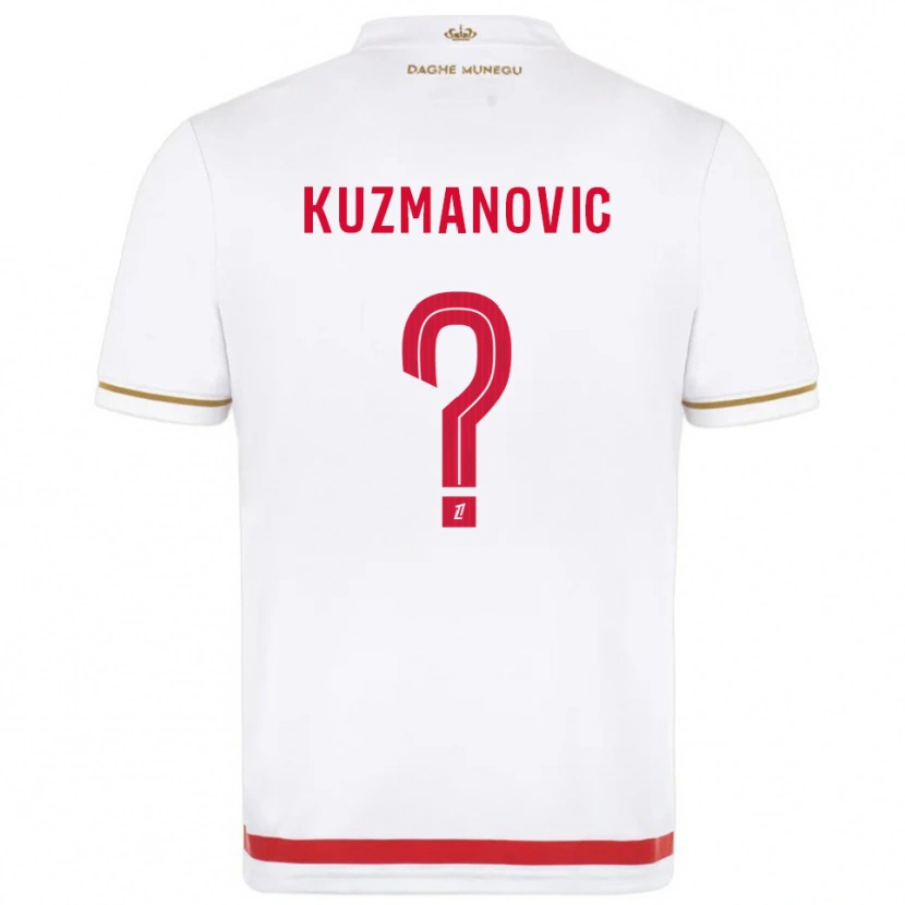 Danxen Criança Camisola Dejan Kuzmanovic #0 Vermelho Branco Principal 2025/26 Camisa Brasil