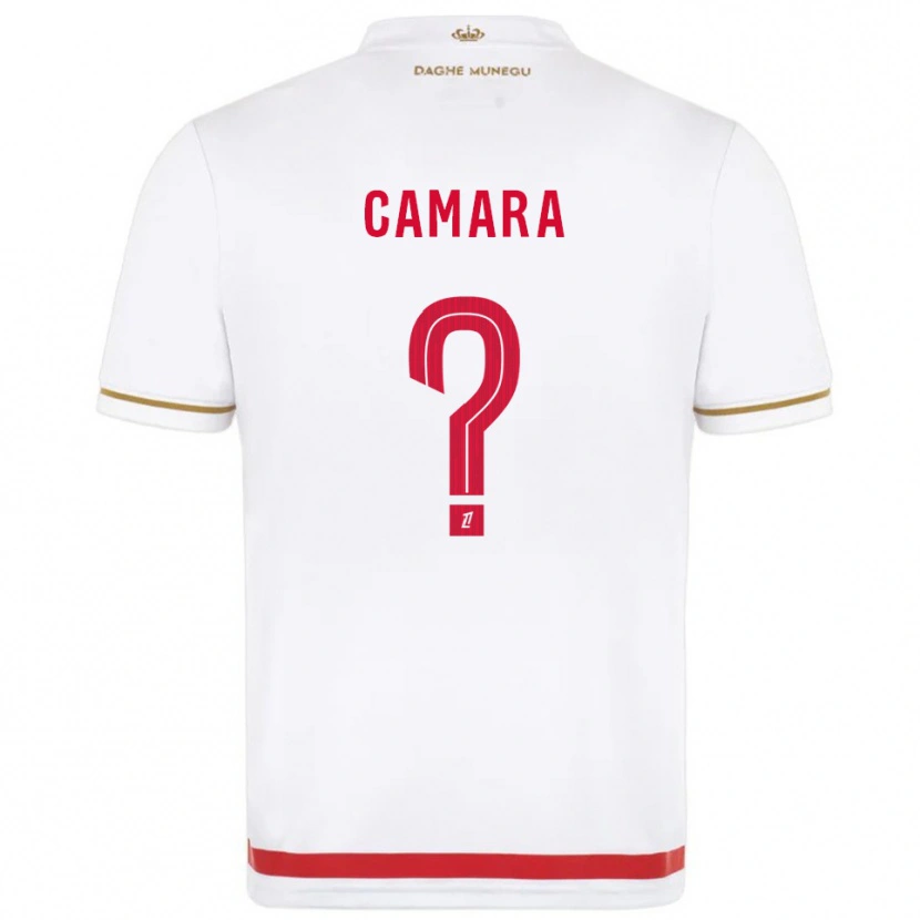 Danxen Criança Camisola Ladji Camara #0 Vermelho Branco Principal 2025/26 Camisa Brasil