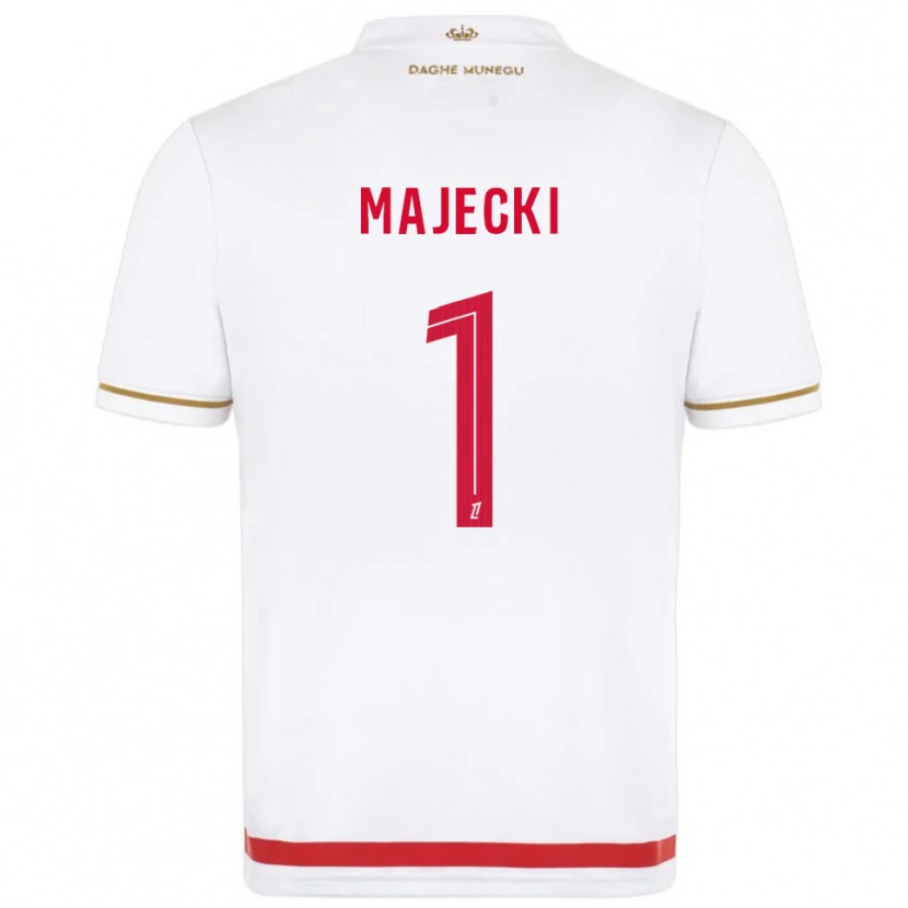 Danxen Criança Camisola Radoslaw Majecki #1 Vermelho Branco Principal 2025/26 Camisa Brasil