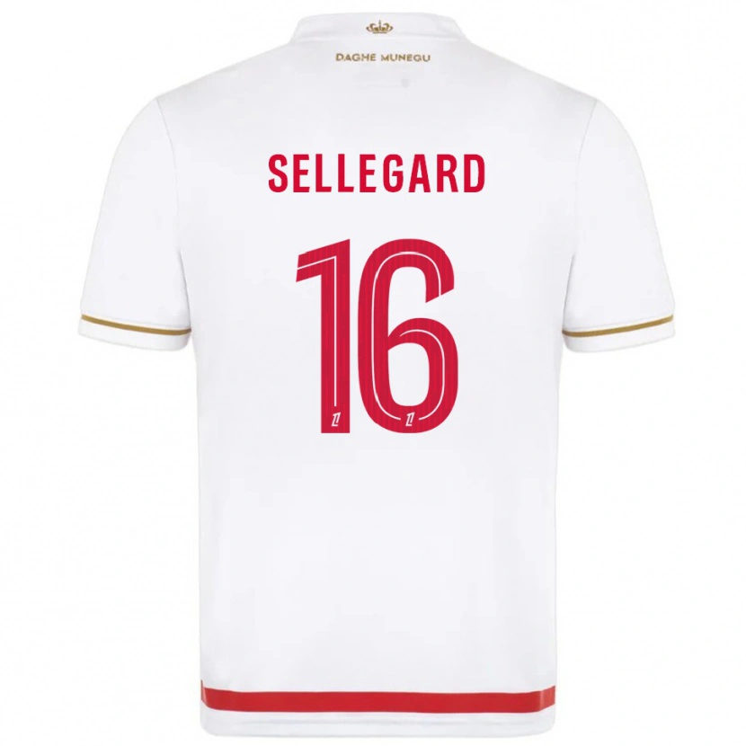 Danxen Criança Camisola Alexander Sellegard #16 Vermelho Branco Principal 2025/26 Camisa Brasil