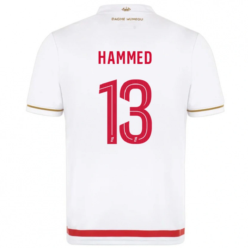 Danxen Criança Camisola Maher Hammed #13 Vermelho Branco Principal 2025/26 Camisa Brasil