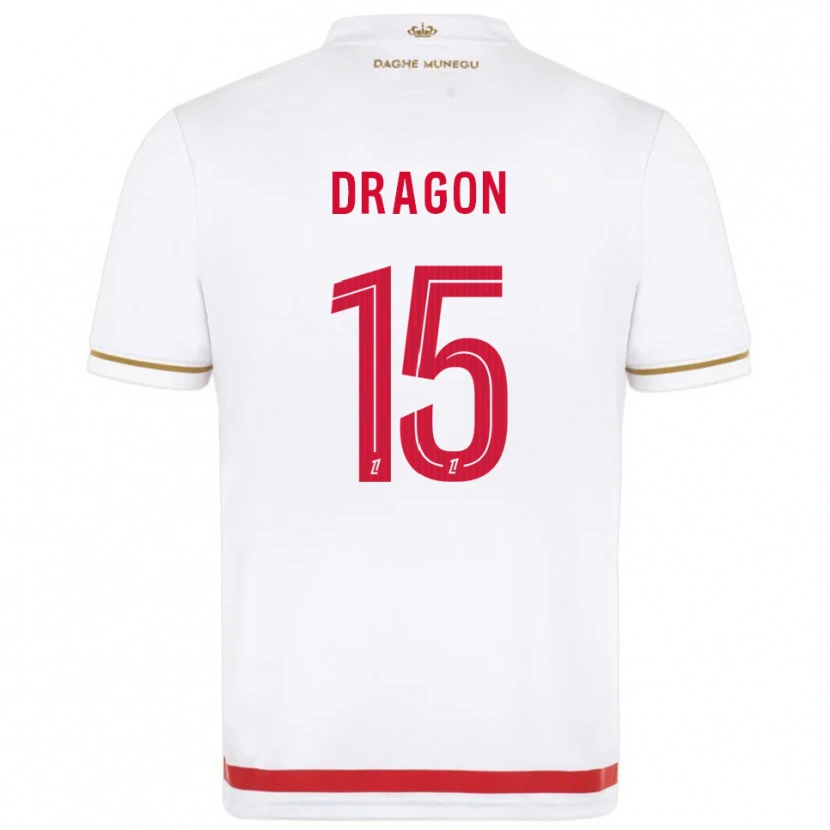 Danxen Criança Camisola Clément Dragon #15 Vermelho Branco Principal 2025/26 Camisa Brasil