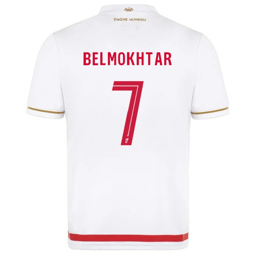 Danxen Criança Camisola Ilies Belmokhtar #7 Vermelho Branco Principal 2025/26 Camisa Brasil