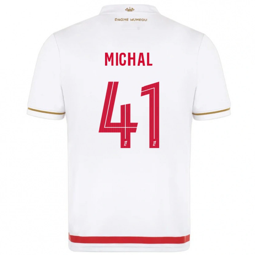 Danxen Criança Camisola Lucas Michal #41 Vermelho Branco Principal 2025/26 Camisa Brasil