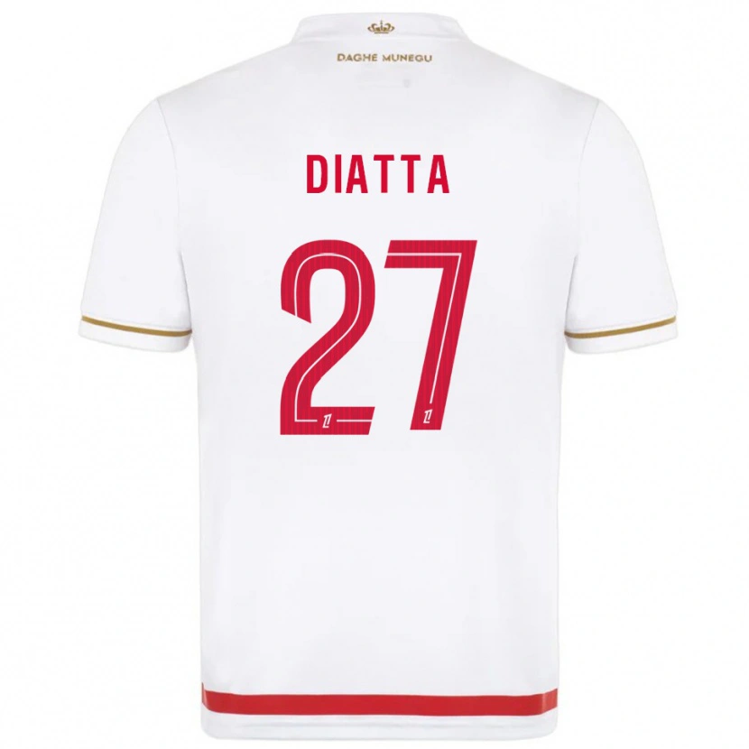 Danxen Criança Camisola Krépin Diatta #27 Vermelho Branco Principal 2025/26 Camisa Brasil