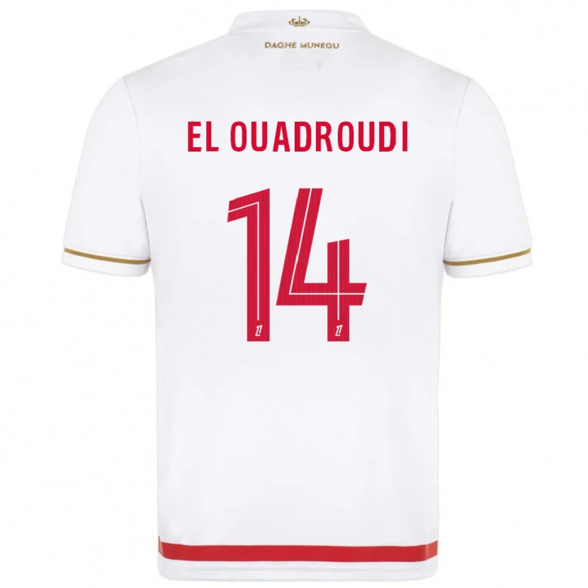 Danxen Criança Camisola Imrane El Ouaroudi #14 Vermelho Branco Principal 2025/26 Camisa Brasil
