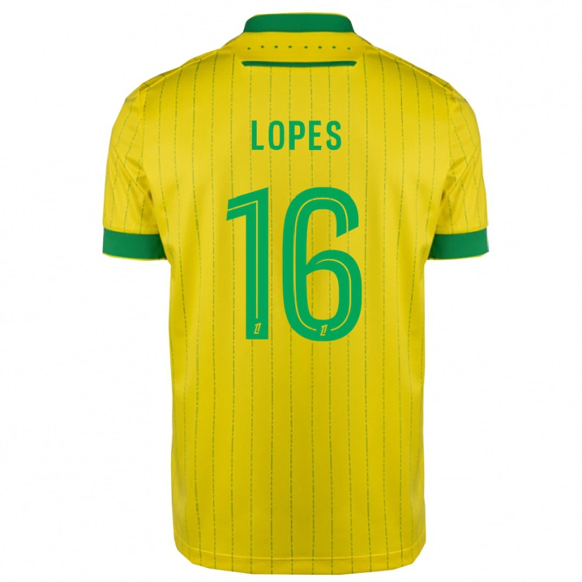 Danxen Criança Camisola Anthony Lopes #16 Amarelo Verde Principal 2025/26 Camisa Brasil