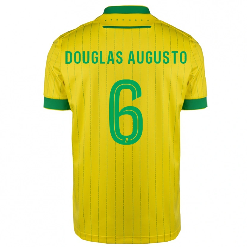 Danxen Criança Camisola Douglas Augusto #6 Amarelo Verde Principal 2025/26 Camisa Brasil