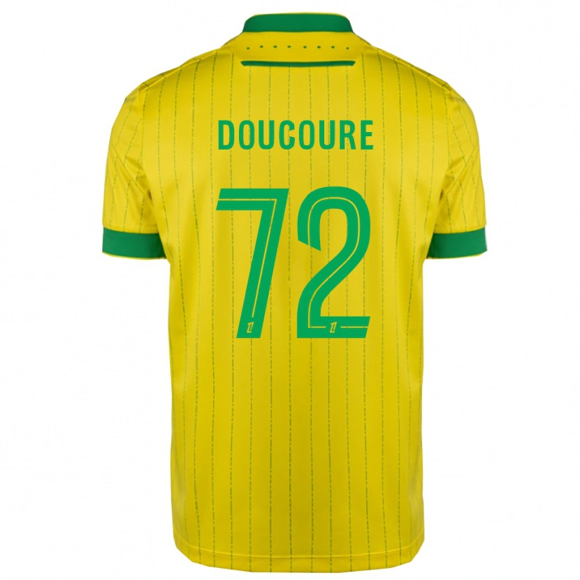 Danxen Criança Camisola Sékou Doucouré #72 Amarelo Verde Principal 2025/26 Camisa Brasil