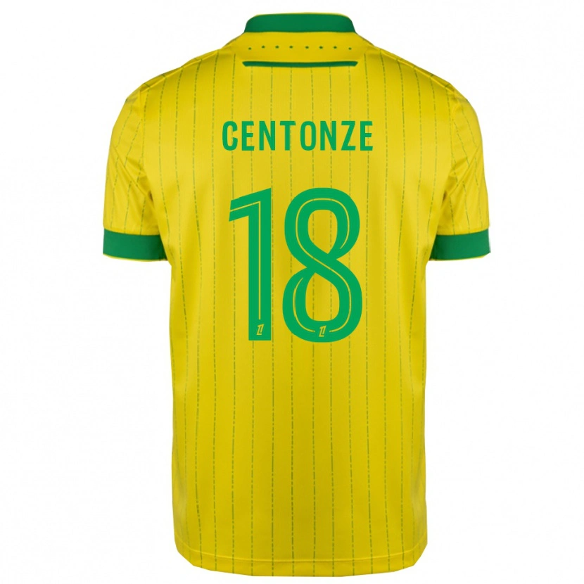 Danxen Criança Camisola Fabien Centonze #18 Amarelo Verde Principal 2025/26 Camisa Brasil