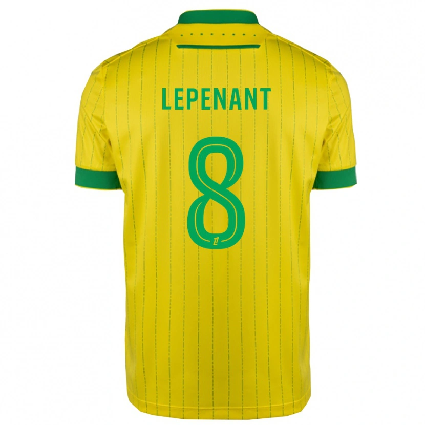 Danxen Criança Camisola Johann Lepenant #8 Amarelo Verde Principal 2025/26 Camisa Brasil
