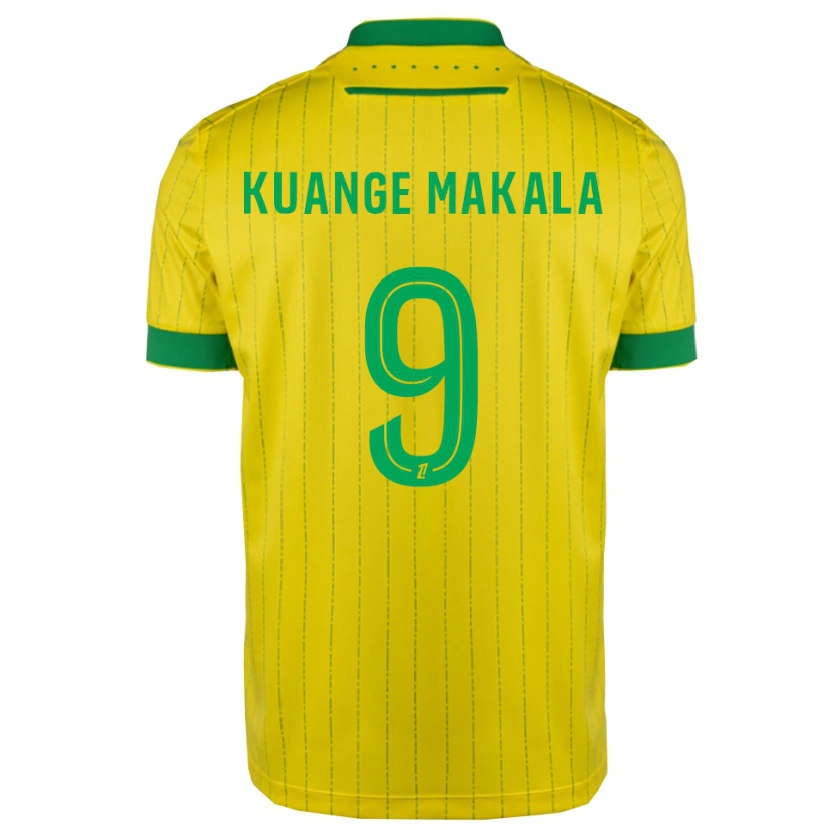 Danxen Criança Camisola Jordi Kuange Makala #9 Amarelo Verde Principal 2025/26 Camisa Brasil