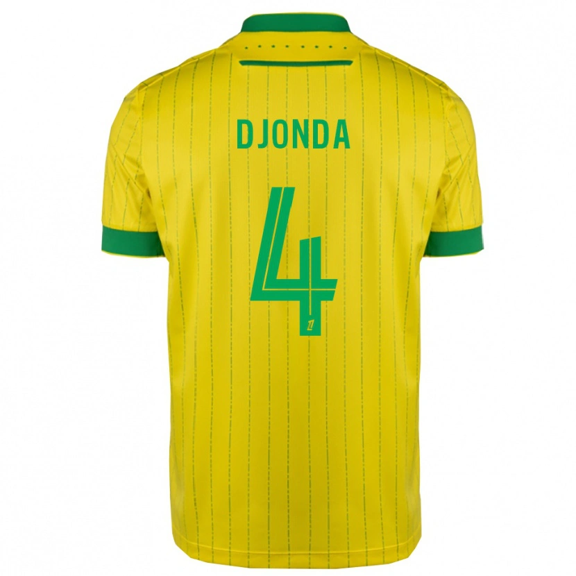 Danxen Criança Camisola Christian Djonda #4 Amarelo Verde Principal 2025/26 Camisa Brasil