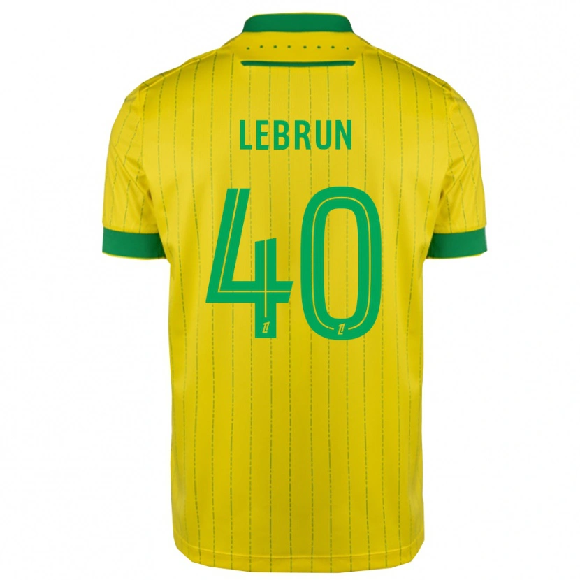 Danxen Criança Camisola Lisa Lebrun #40 Amarelo Verde Principal 2025/26 Camisa Brasil