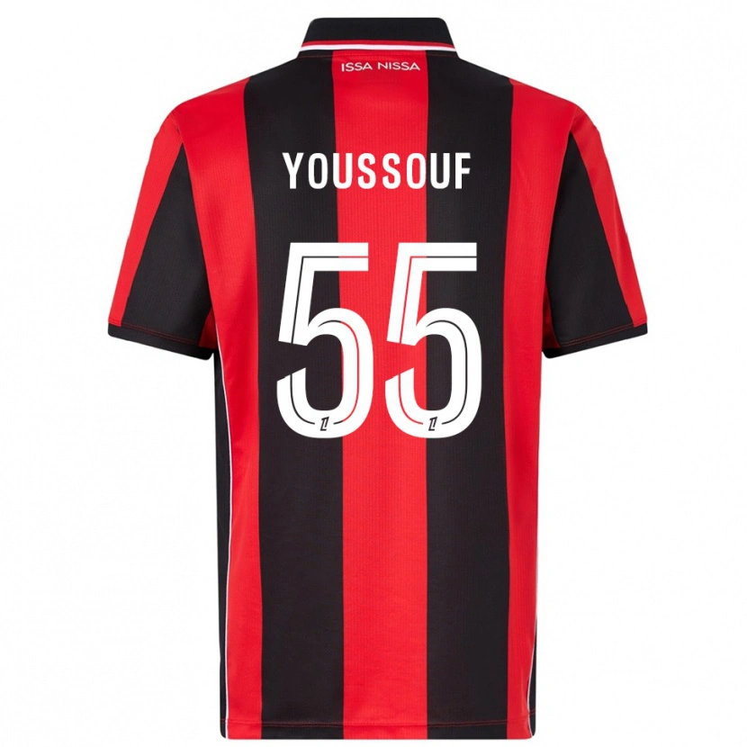 Danxen Criança Camisola Youssouf Ndayishimiye #55 Vermelho Preto Principal 2025/26 Camisa Brasil