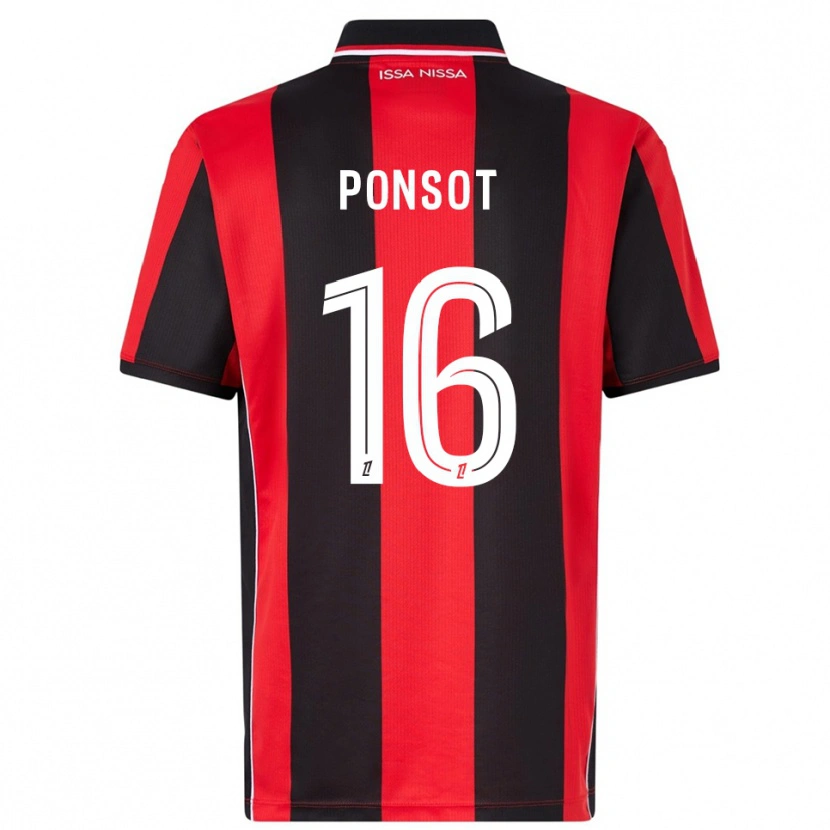 Danxen Criança Camisola Martin Ponsot #16 Vermelho Preto Principal 2025/26 Camisa Brasil