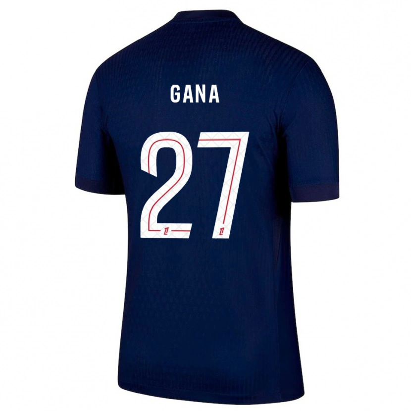 Danxen Criança Camisola Idrissa Gana Gueye #27 Azul Marinho Vermelho Principal 2025/26 Camisa Brasil