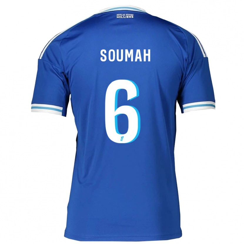 Danxen Criança Camisola Mohamed Soumah #6 Azul Branco Principal 2025/26 Camisa Brasil