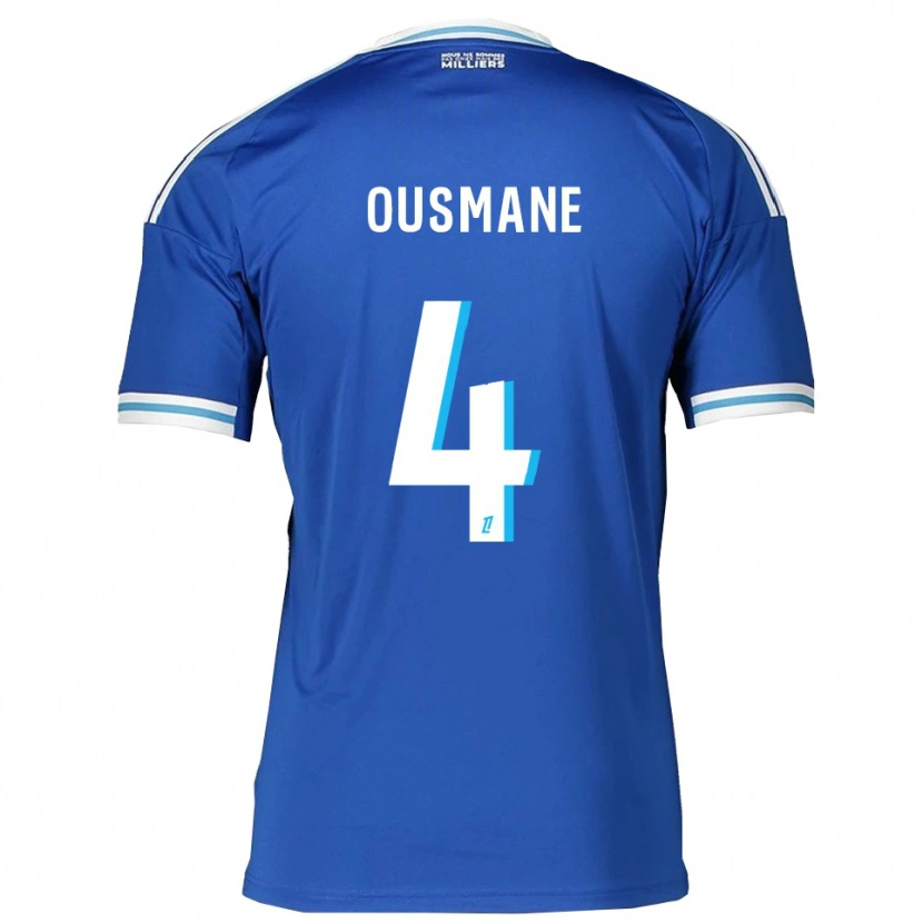 Danxen Criança Camisola Abdoulaye Ousmane #4 Azul Branco Principal 2025/26 Camisa Brasil