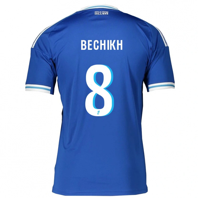 Danxen Criança Camisola Mohamed Bechikh #8 Azul Branco Principal 2025/26 Camisa Brasil