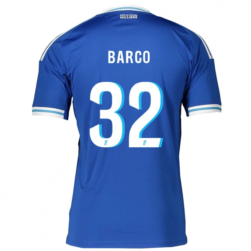 Danxen Criança Camisola Valentín Barco #32 Azul Branco Principal 2025/26 Camisa Brasil