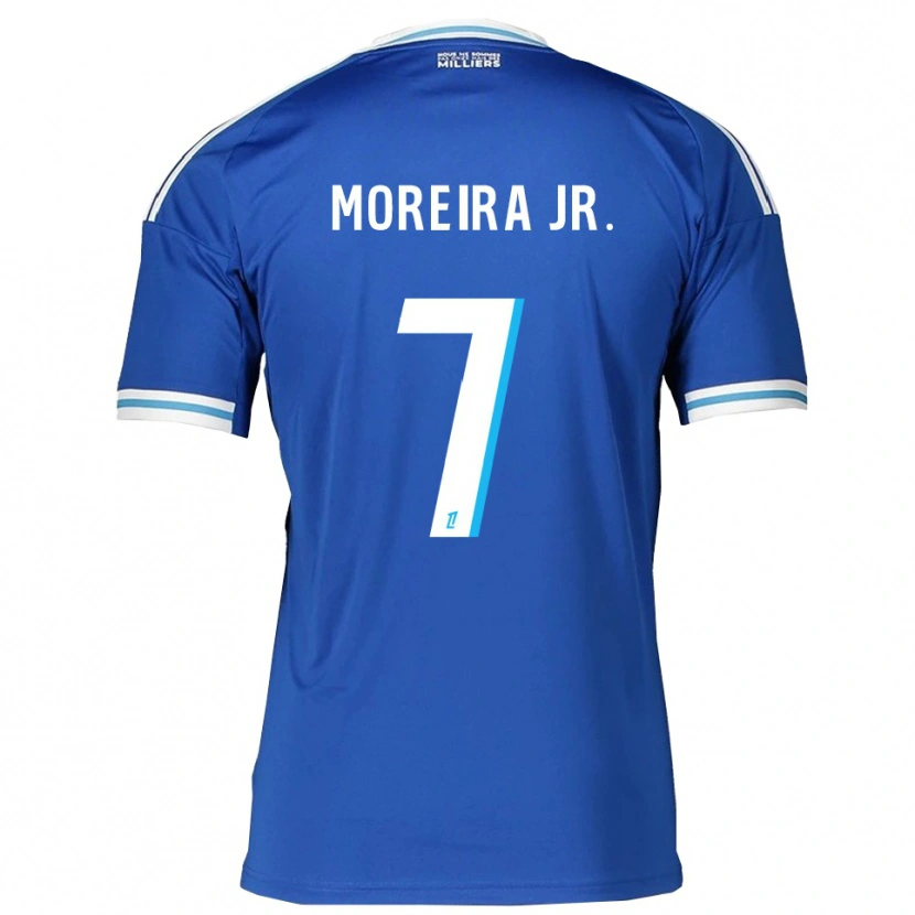 Danxen Criança Camisola Diego Moreira #7 Azul Branco Principal 2025/26 Camisa Brasil