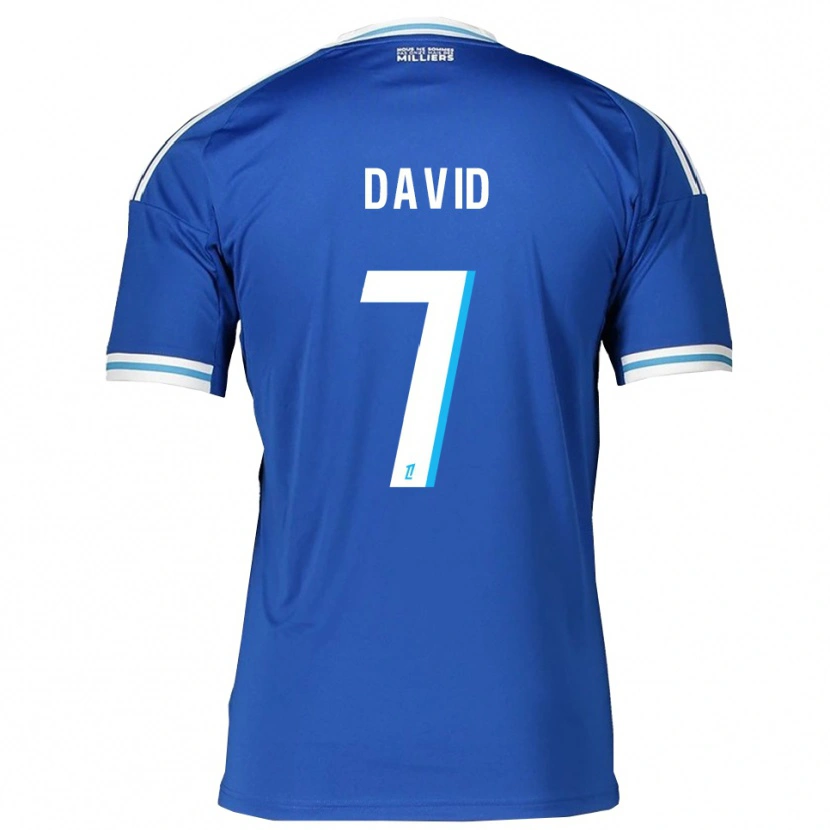 Danxen Criança Camisola David Kaiki #7 Azul Branco Principal 2025/26 Camisa Brasil