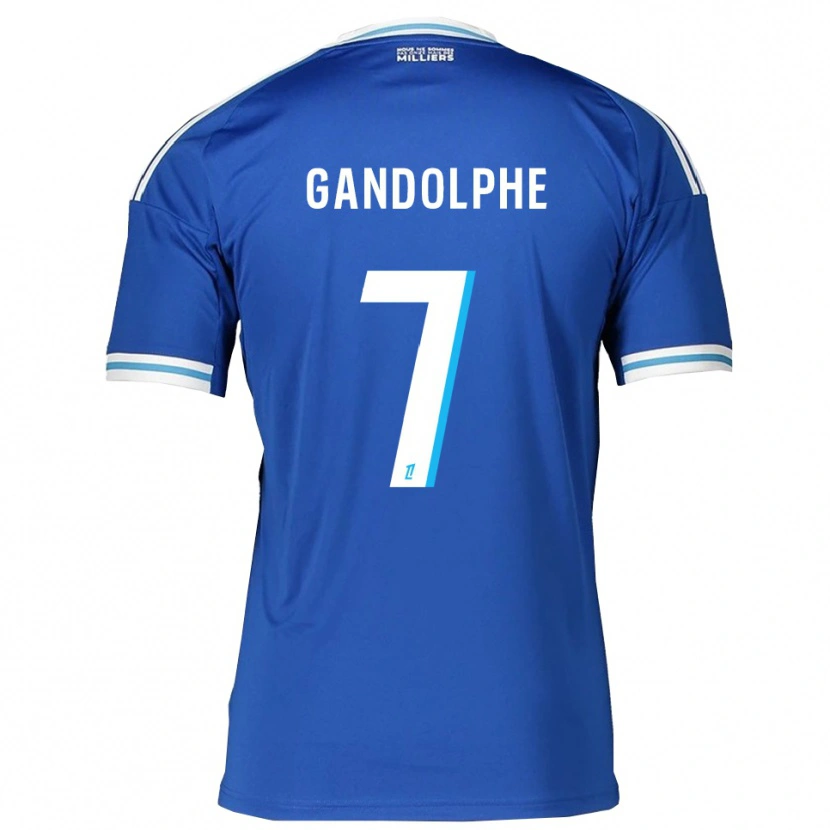 Danxen Criança Camisola Adrien Gandolphe #7 Azul Branco Principal 2025/26 Camisa Brasil