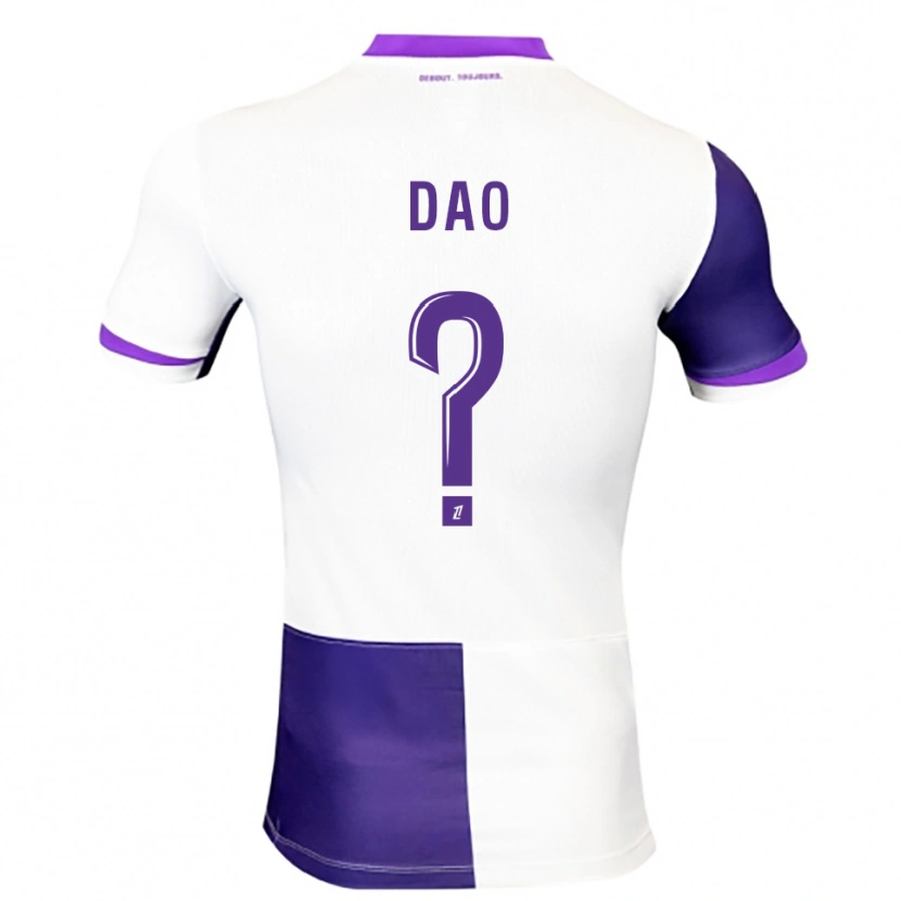 Danxen Criança Camisola Elyess Dao #0 Roxo Branco Principal 2025/26 Camisa Brasil