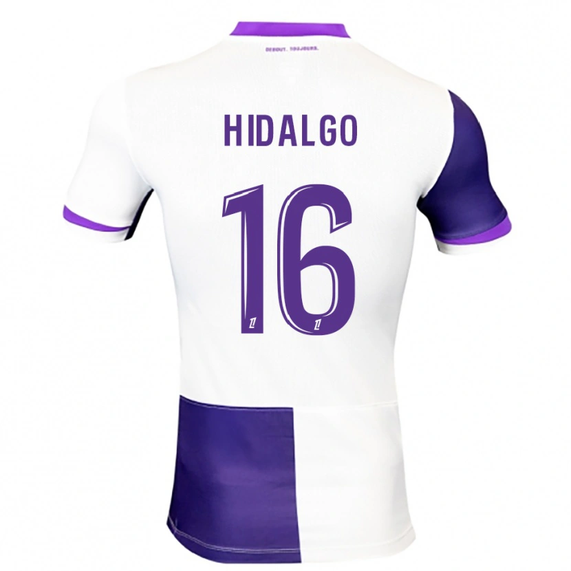 Danxen Criança Camisola Santiago Hidalgo #16 Roxo Branco Principal 2025/26 Camisa Brasil