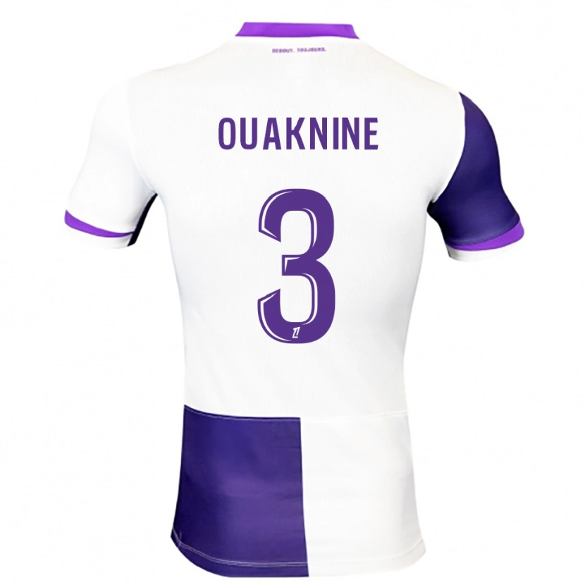 Danxen Criança Camisola Jules Ouaknine #3 Roxo Branco Principal 2025/26 Camisa Brasil