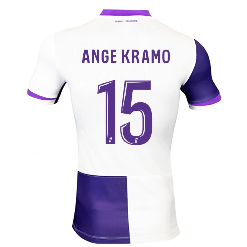 Danxen Criança Camisola Marie Ange Kramo #15 Roxo Branco Principal 2025/26 Camisa Brasil