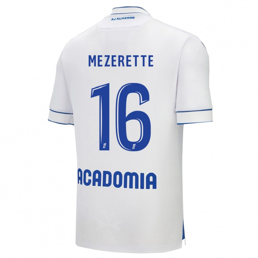 Danxen Criança Camisola Louis Mezerette #16 Branco Azul Principal 2025/26 Camisa Brasil