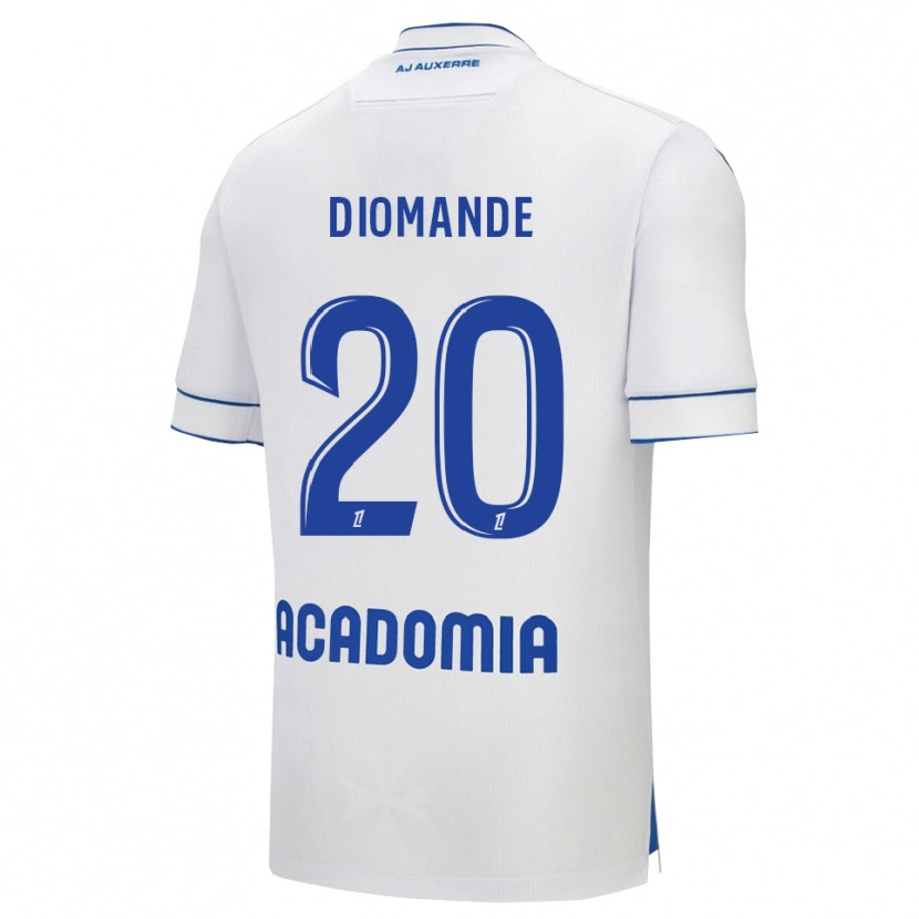 Danxen Criança Camisola Sinaly Diomandé #20 Branco Azul Principal 2025/26 Camisa Brasil