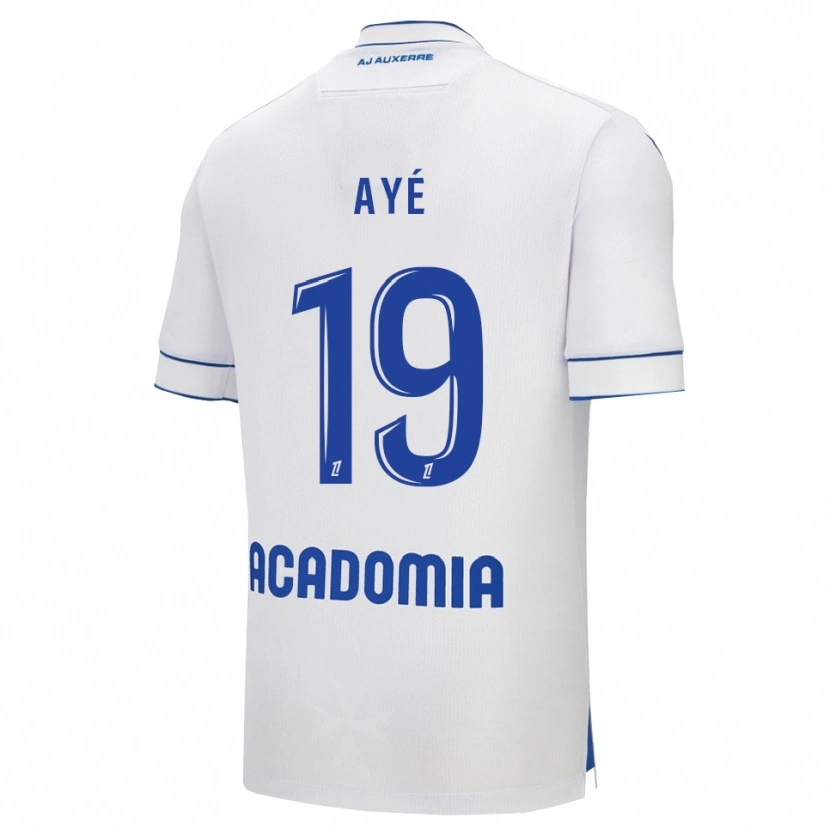Danxen Criança Camisola Florian Ayé #19 Branco Azul Principal 2025/26 Camisa Brasil