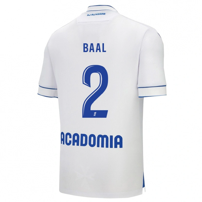 Danxen Criança Camisola Ousmane Baal #2 Branco Azul Principal 2025/26 Camisa Brasil