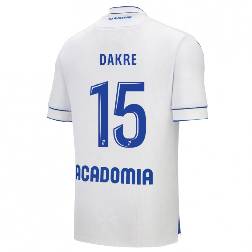 Danxen Criança Camisola Valentin Dakre #15 Branco Azul Principal 2025/26 Camisa Brasil