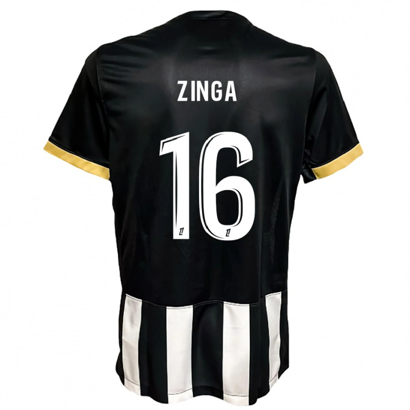Danxen Criança Camisola Melvin Zinga #16 Preto Branco Principal 2025/26 Camisa Brasil